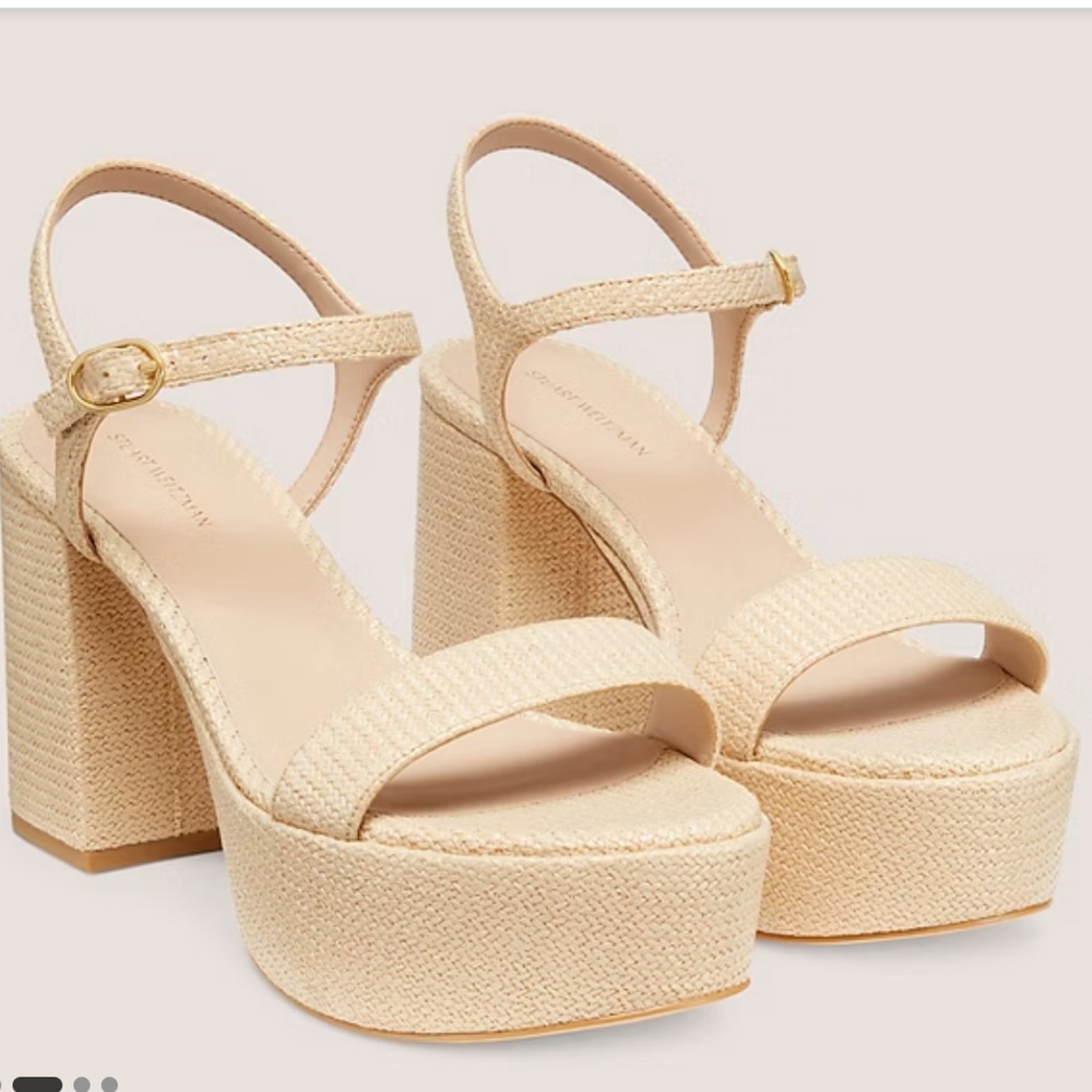 Stuart Weitzman Dancer Mid Block Platform Sandal